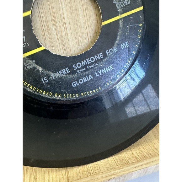 GLORIA LYNNE: I'M NOT AFRAID ANYMORE / IS THERE SOMEONE FOR ME, 45 RPM Single 7” - Picture 12 of 12